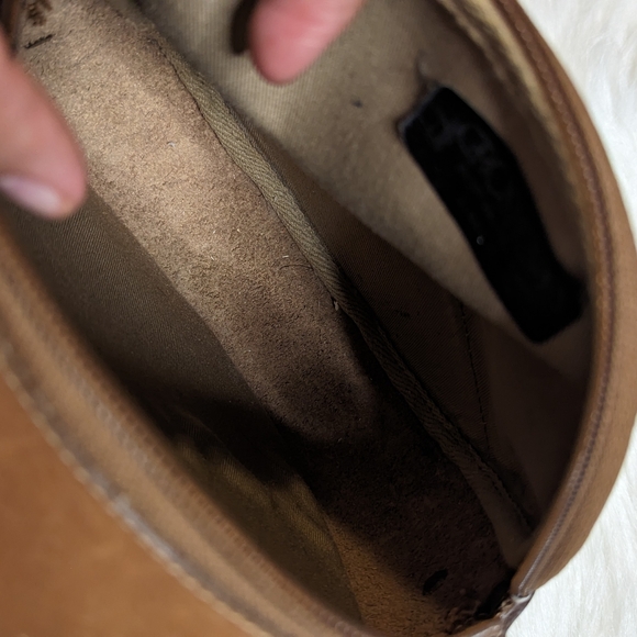 Beautiful 1989 Rare Vintage leather round cylinder shoulder/crossbody purse - Picture 12 of 13